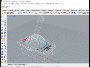 toggle switch 3D 模型