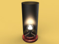 Nightlight VINTAGE WOODEN SLEEPING LAMP 3D Model