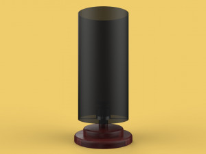 nightlight vintage wooden sleeping lamp 3D Model
