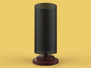 nightlight vintage wooden sleeping lamp 3D Model