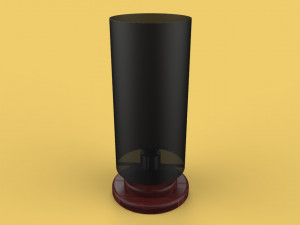 nightlight vintage wooden sleeping lamp 3D Model