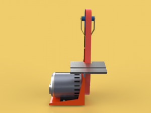 Belt grinder sander buffer edge polishing machine 3D Модель