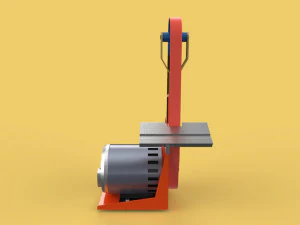 Belt grinder sander buffer edge polishing machine 3D Model