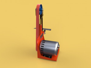 Belt grinder sander buffer edge polishing machine 3D Модель