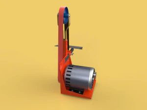 Belt grinder sander buffer edge polishing machine 3D Model
