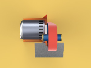 Belt grinder sander buffer edge polishing machine 3D Модель