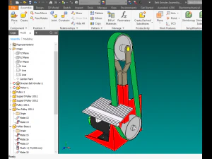 Belt grinder sander buffer edge polishing machine 3D Model