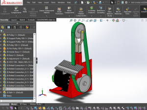 Belt grinder sander buffer edge polishing machine 3D Модель