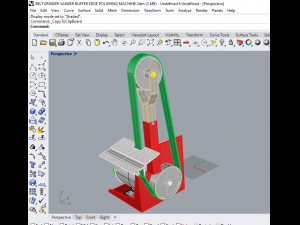 Belt grinder sander buffer edge polishing machine 3D Модель
