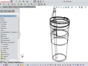 2 в 1 крышка контейнера для бутылки с закусками и напитками с соломинкой 3D Модель