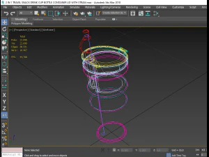 2 в 1 крышка контейнера для бутылки с закусками и напитками с соломинкой 3D Модель