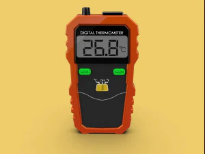 Digital thermometer lcd display wireless thermocouple peak meter 3D Model