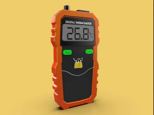 Digital thermometer lcd display wireless thermocouple peak meter 3D Model
