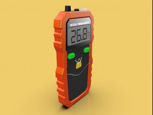 digital thermometer lcd display wireless thermocouple peak meter Modelo 3D