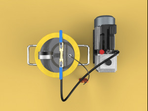 vacuum degassing chamber and pump kit 3D Модель