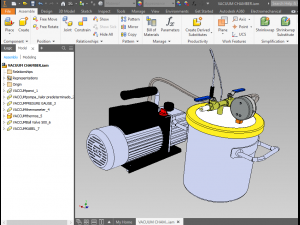 vacuum degassing chamber and pump kit 3D Модель