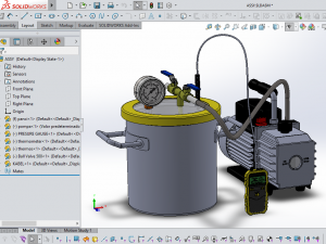 vacuum degassing chamber and pump kit 3D Модель