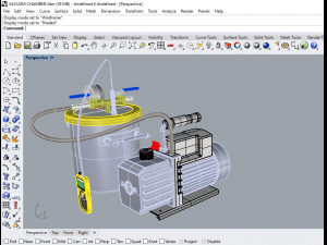 vacuum degassing chamber and pump kit 3D Модель