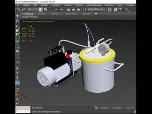 vacuum degassing chamber and pump kit 3D Модель