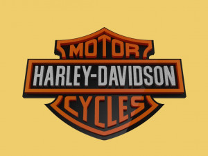 harley davidson emblem logo badge symbol icon hdc club Model 3D