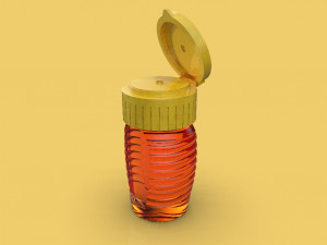 honey bottle jar 3D Model