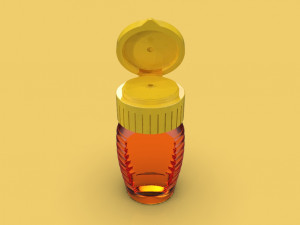honey bottle jar Model 3D