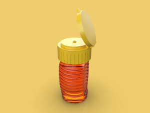 honey bottle jar Model 3D