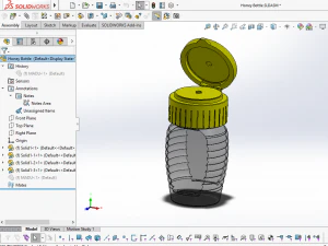 honey bottle jar 3D Model
