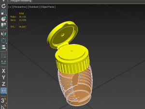 honey bottle jar Model 3D