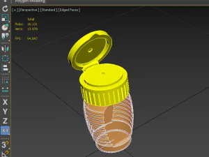 honey bottle jar 3D Model