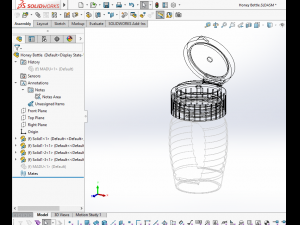 honey bottle jar Model 3D
