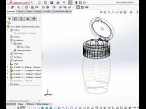 honey bottle jar 3D Model