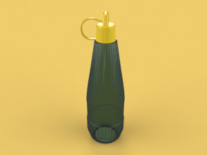 liquid bottle glue packaging 3d 3D Model