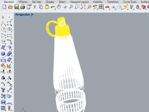liquid bottle glue packaging 3d 3D Model