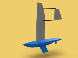 surfing jacht żaglowy statek ł&oacute;dź Model 3D