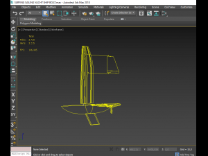 surfing sailing yacht ship boat Model 3D