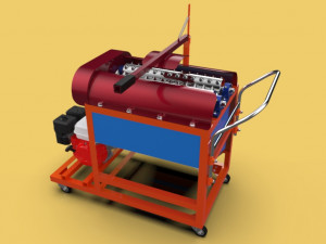 Coconut peeler dehusking machine 3D-Modell