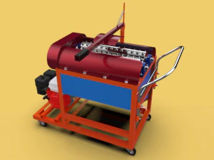 Coconut peeler dehusking machine 3D Model