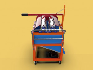 Coconut peeler dehusking machine 3D-Modell