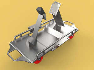 vehicle automotive moving jack dolly car 3D Model
