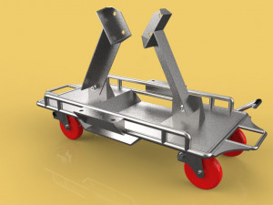 vehicle automotive moving jack dolly car 3D Model