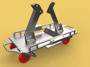 vehicle automotive moving jack dolly car 3D Model