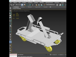 vehicle automotive moving jack dolly car 3D Model