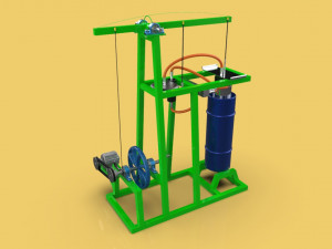 stirling steam power engine electric generator 3D Model