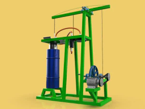 Stirling steam power engine electric generator 3D Model
