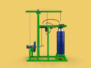 Stirling steam power engine electric generator 3D Model