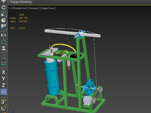 Stirling steam power engine electric generator Modelo 3D