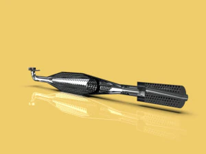 3d motosiklet susturucu motosiklet egzoz bisiklet yarışı 3D Model