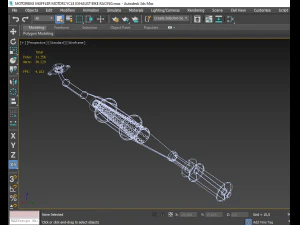 3d motosiklet susturucu motosiklet egzoz bisiklet yarışı 3D Model