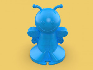 cute baby rattle teether toy bee wasp 3D मॉडल